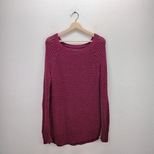 American Eagle Outfitters jeggings sweater tunic length open knit long sleeves